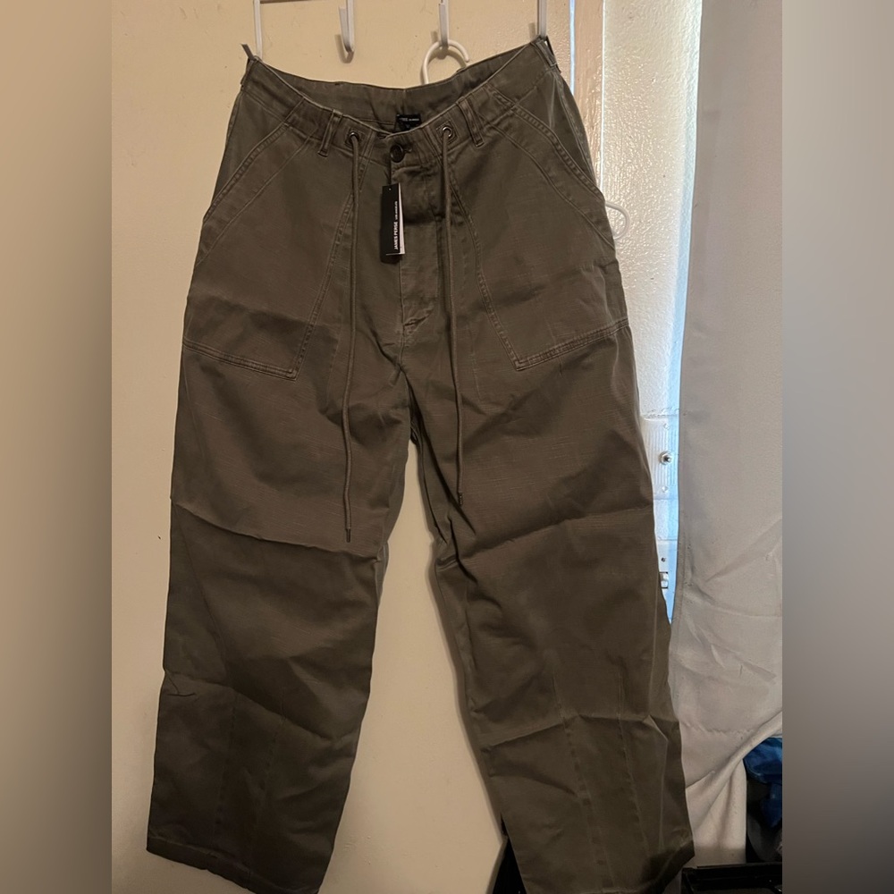 James Perse Olive Cargo Pants